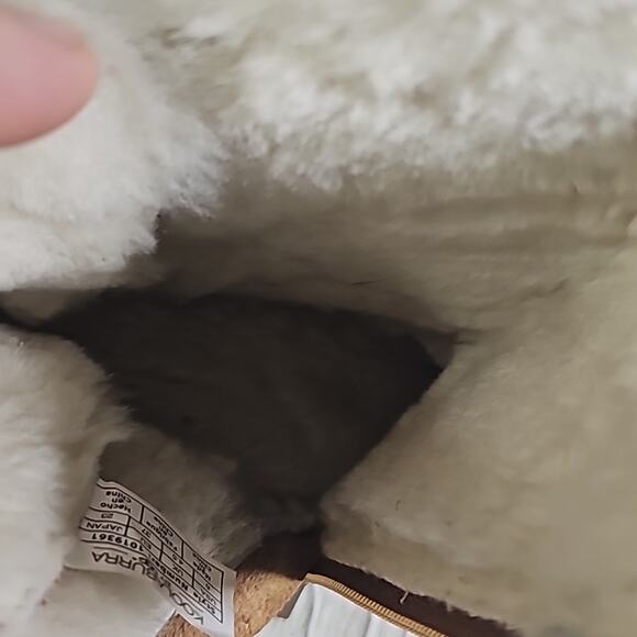 Koolaburra by UGG Shazi Short Chestnut Leather Boots Women Size 6 - Picture 14 of 14